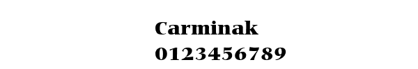 Fuente Carminak.ttf