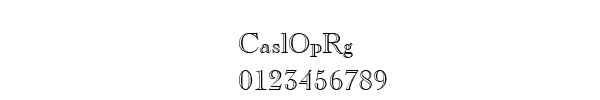 Fuente CaslOpRg.ttf