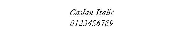 Fuente Caslan Italic.ttf