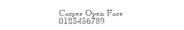 Fuente Casper Open Face.ttf