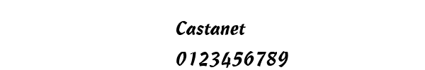 Fuente Castanet.ttf