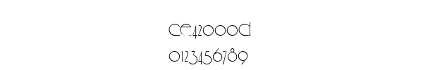 Fuente Ce42000d.ttf