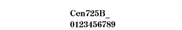 Fuente Cen725B_.ttf