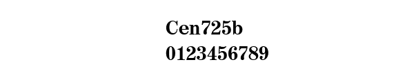 Fuente Cen725b.ttf