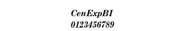 Fuente CenExpBI.ttf