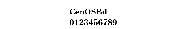 Fuente CenOSBd.ttf