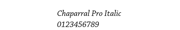 Fuente Chaparral Pro Italic.ttf