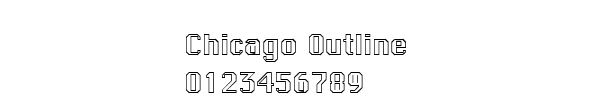 Fuente Chicago Outline.ttf