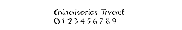 Fuente Chinoiseries Tryout.ttf
