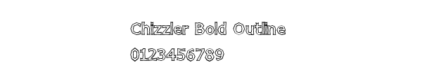 Fuente Chizzler Bold Outline.ttf