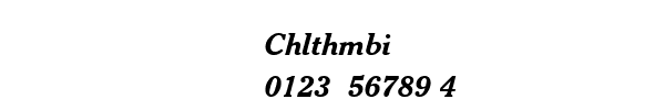 Fuente Chlthmbi.ttf