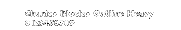 Fuente Chunko Blocko Outline Heavy.ttf