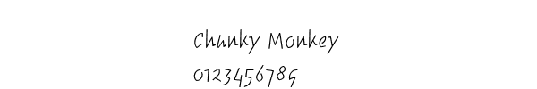 Fuente Chunky Monkey.ttf