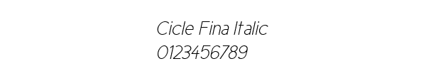 Fuente Cicle Fina Italic.ttf