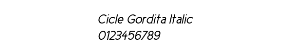 Fuente Cicle Gordita Italic.ttf