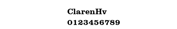 Fuente ClarenHv.ttf