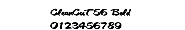 Fuente CleanCut56 Bold.ttf