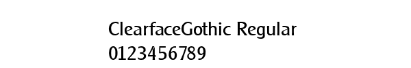 Fuente ClearfaceGothic Regular.ttf