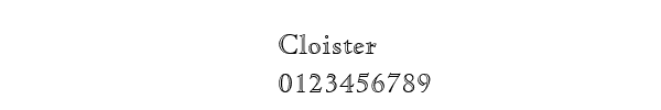 Fuente Cloister.ttf