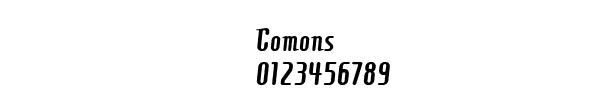 Fuente Comons.TTF