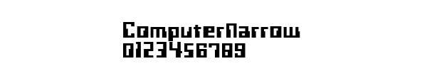 Fuente ComputerNarrow.ttf