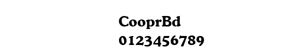 Fuente CooprBd.ttf