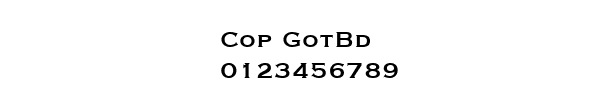 Fuente Cop GotBd.ttf
