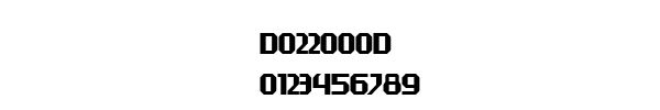 Fuente D022000D.TTF
