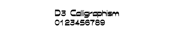 Fuente D3 Calligraphism.ttf