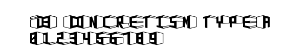 Fuente D3 Concretism typeA.ttf