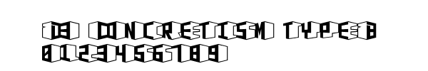 Fuente D3 Concretism typeB.ttf