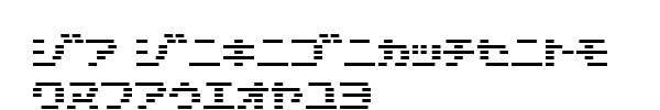 Fuente D3 DigiBitMapism Katakana.ttf