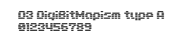 Fuente D3 DigiBitMapism type A.ttf