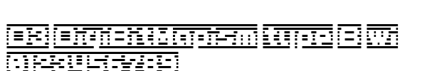 Fuente D3 DigiBitMapism type B wide.ttf
