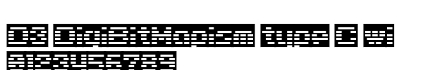 Fuente D3 DigiBitMapism type C wide.ttf