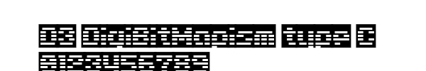 Fuente D3 DigiBitMapism type C.ttf