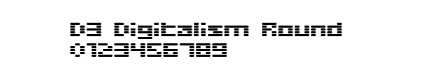 Fuente D3 Digitalism Round.ttf