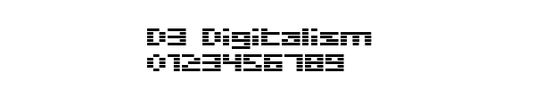 Fuente D3 Digitalism.ttf