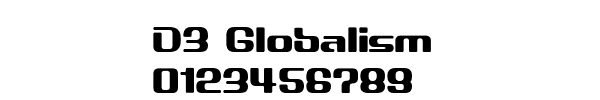 Fuente D3 Globalism.ttf