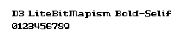 Fuente D3 LiteBitMapism Bold-Selif.ttf