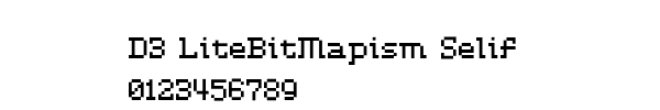 Fuente D3 LiteBitMapism Selif.ttf