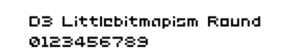 Fuente D3 Littlebitmapism Round.ttf