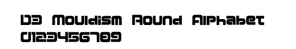 Fuente D3 Mouldism Round Alphabet.ttf