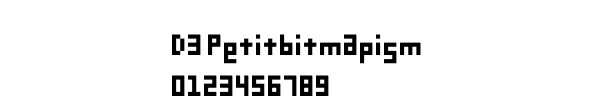 Fuente D3 Petitbitmapism.ttf