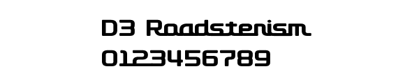 Fuente D3 Roadsterism.ttf