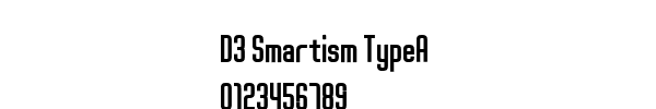 Fuente D3 Smartism TypeA.ttf