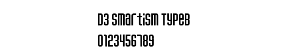 Fuente D3 Smartism TypeB.ttf