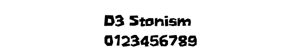 Fuente D3 Stonism.ttf