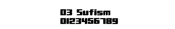 Fuente D3 Sufism.ttf