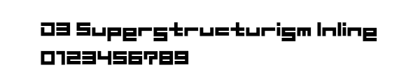 Fuente D3 Superstructurism Inline.ttf